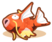 Pokémonsprite 129 Koi (dreifarbig) Karpador Jump (liegend).png